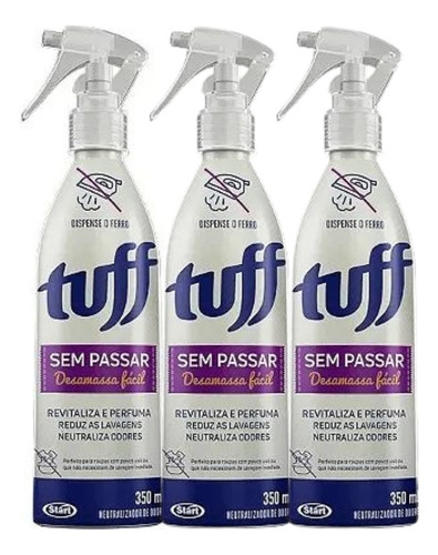 Desamassa Fácil 3 Un. Roupa Sem Passar Perfuma Tira Odor