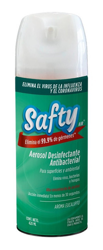 Desinfectante Antibacterial Safty Eucalipto 220 Ml Antiviral