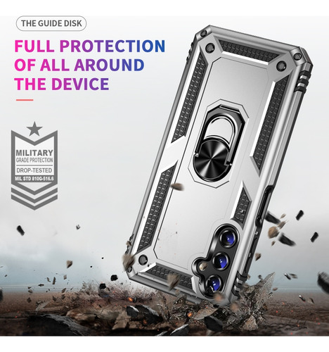 Funda Uso Rudo Shockproof Para Galaxy A14 4g/ 5g + Cristal