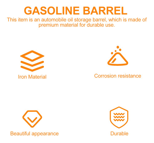 Contenedor De Gasolina De Acero, Barril De Aceite De Estaño