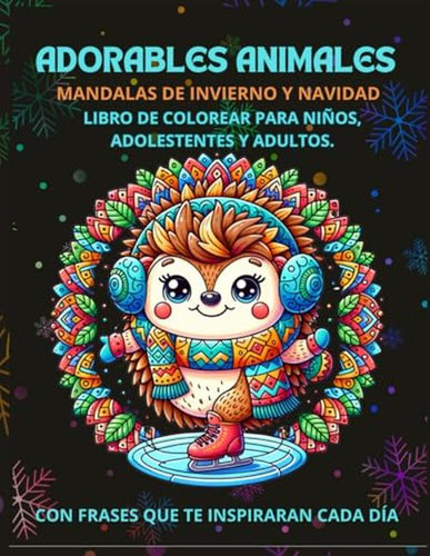 Adorables Animales Mandalas De Invierno Y Navidad De Patron