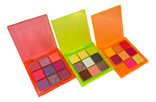 Paleta De Sombra De 9 Colores (set De 3 Unidades)