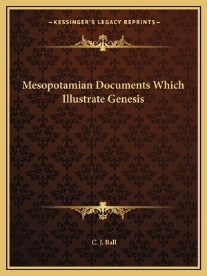 Libro Mesopotamian Documents Which Illustrate Genesis - B...