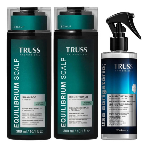 Equilibrium Scalp Sha + Condici + Spray Obrigatório Truss