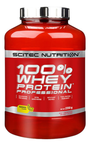 Proteina 100% Whey Profesional 78 Sv Banana Scitec