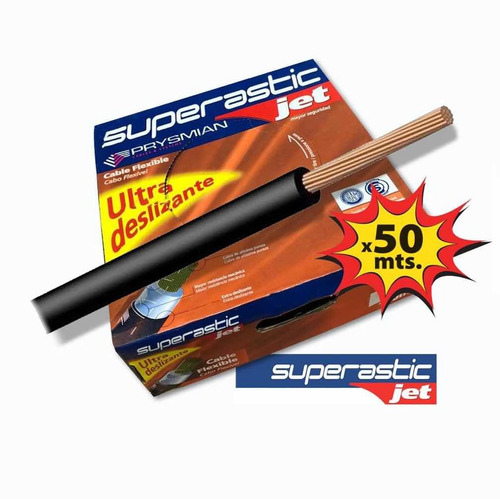 Imagen 2 de 9 de Cable 4mm Unipolar Superastic Pirelli Prysmian X 50mts