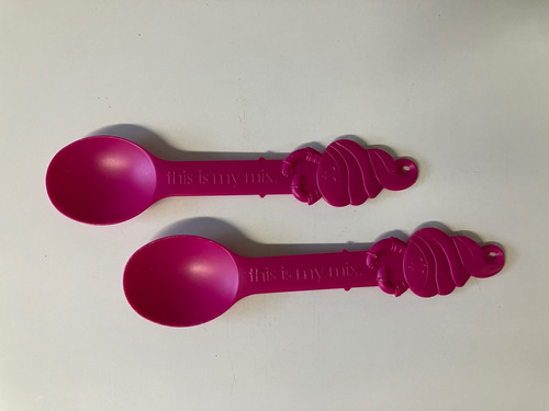 Cubiertos Infantiles, 2 Cucharitas Rosadas Para Bebés