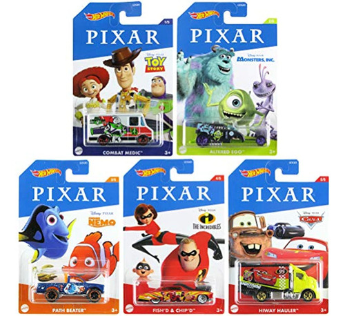 Paquete De 5 Disney Pixar, Coches