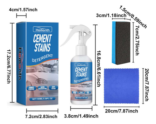 Remover Cemento En Aerosol Para Eliminar Concreto, Removedor