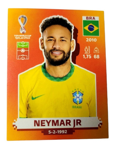 Neymar Jr Panini Qatar 2022 Bra 16