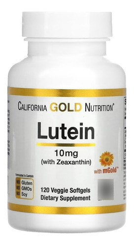 Luteína/zeaxantina 10 Mg 120 Veggie Softgels California Gold