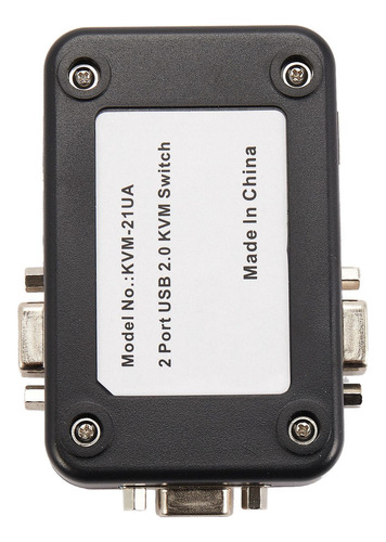 Conmutador Usb Kvm, 2 Puertos, Vga Y Svga, Caja De Conmutaci