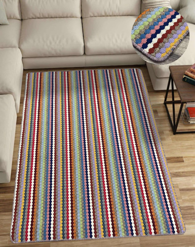 Alfombra Boucle Multicolor Bont 150x200cm Kreatex