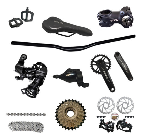 Bicicleta Mountain Bike Prowest New Discovery 2025 R29 Tamanho Do Uadro 21 - Cinza