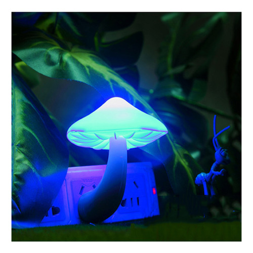 Luz Nocturna Led Con Forma De Hongo De Bajo Consumo J Colorf