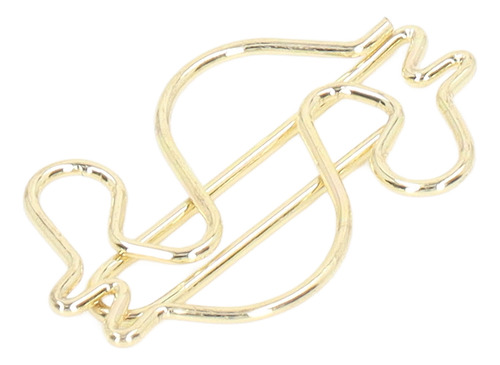 100 Clips Dorados Para Papel, Duraderos, Resistentes A La Co