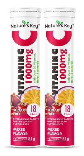 Naturaleza La Llave De Vitamina C 1000mg Con Ms De 20 Vitami