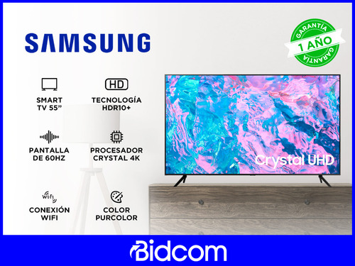 Smart Tv Samsung 55 Pulgadas Crystal Uhd 4k Un55cu7000pxpa