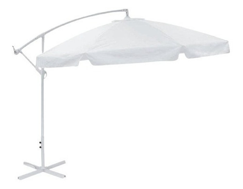 Imagem 1 de 6 de Ombrelone Para Jardim Branco 3 M Malaga 300 Garden Nautika