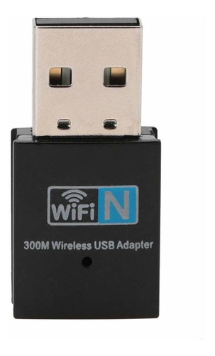 Adaptador Wifi Mini Tarjeta Red Lan Usb 2.0 300 Mbps Para