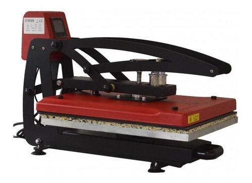 Imagen 2 de 2 de Plancha sublimadora TLP 40x50 Bandela Deslizante roja y negra 110V
