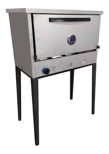 Horno Pizzero Rotisero 6 Moldes Cincalum Frente Acero Inox.