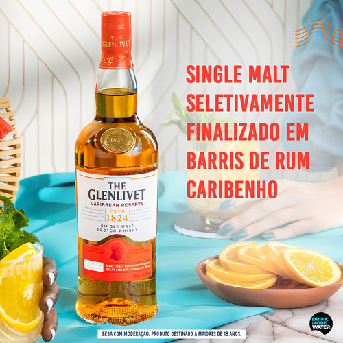 Whisky Glenlivet Caribbean Reserve Single Malt 750ml