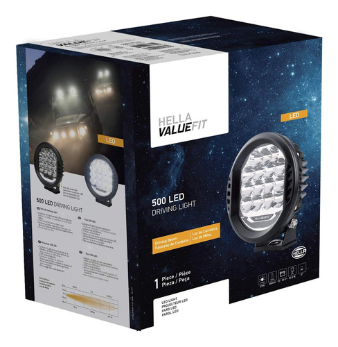 Luz Led Para Conducir Hella 358117161 Valuefit 500, Color...