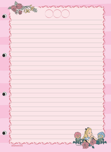 Caderno Fichario Argolado Alice No Pais Das Maravilhas 160fl Cor Modelo 2