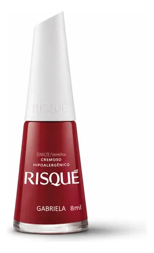 Esmalte Risqué Cremoso 8ml Color Gabriela Secagem Rápida Gabriela