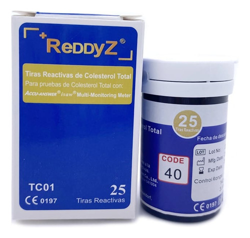 Tiras De Colesterol Total Reddyz Tc01