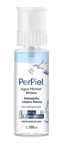 Perpiel Agua Micelar Bifásica Sin Fragancia 200ml