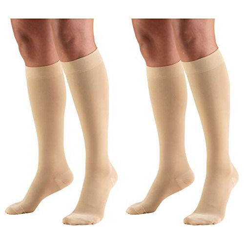 Medias De Compresión De 30-40 Mmhg Beige Small 2 Unidad