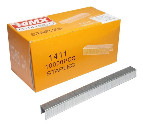 Grapas 14/11 X 10000u Largo:11mm Calibre:22 P/ Grapadora Amx