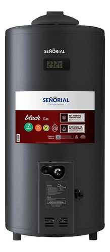 Termotanque Multigas Señorial Black Tsbg-50 Negro 50 L