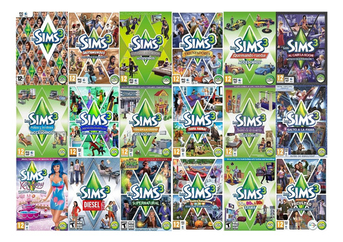 Sims 3 Deluxe + Todas Expansiones Y Packs  Pc Digital