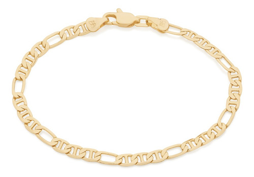 Pulseira Fio 3 X1 Com Elos Trabalhados Rommanel 551622 Vb