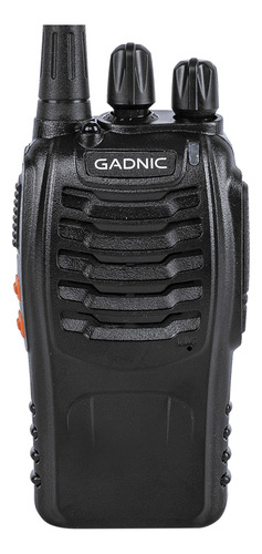 Kit X 6 Handy Radio Gadnic Uhf Walkie Talkie 16ch Vox + Auriculares Color Negro Manos Libres