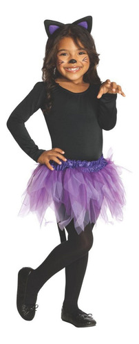 Disfraz Talla Small(4-6) Para Niña Gata Bailarina Halloween