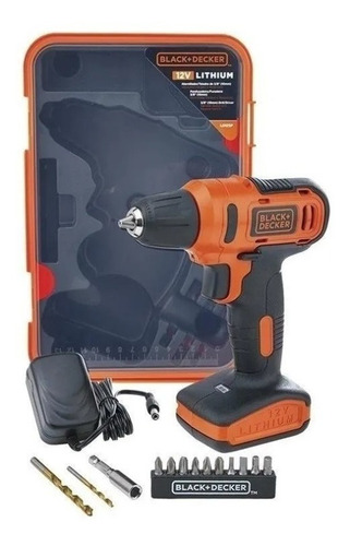 Parafusadeira Bateria Black+decker Ld12sp 12v 13 Acessorios