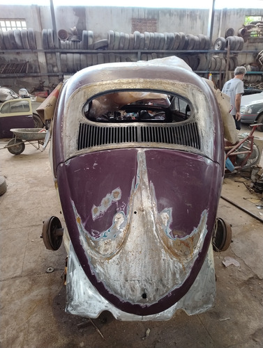 Vw Fusca Oval Em Construção Todo Feito Em Lata Ano 67 No Doc