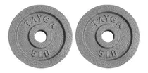 Comprar Par Discos 5 Lb C\u002Fu Barras O Mancuernas Tayga 30 Mm Acero