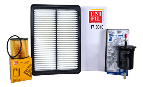 Kit De Filtros Jac Sei 7 2.0t 2019 2020 Aire Aceite Gasolina