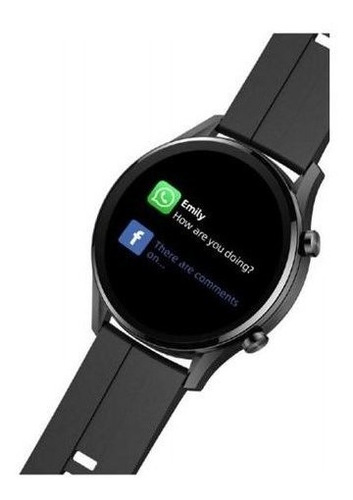 Imagen 8 de 8 de Smartwatch Imilab W12 Sport 1.32" caja 46mm de aleación de zinc black, malla black de silicona y bisel negro de plástico