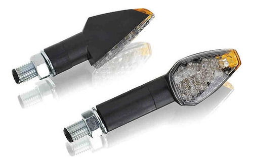 Luces Cruce Moto Mod Peak / Corto / Negro / Leds