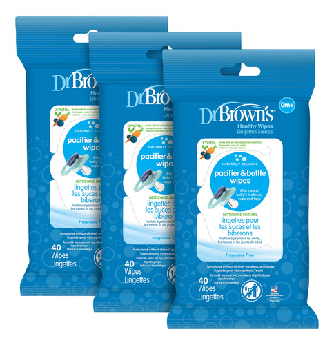 Dr. Browns Toallitas Saludables Para Biberones Y Chupetes, .