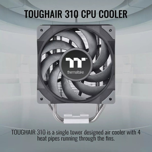 Cooler Cpu Thermaltake Toughair 310 170w Tdp 120mm Am5 1700