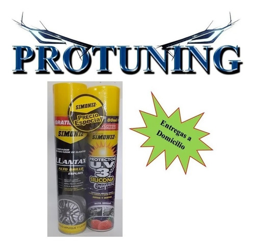 Promocion De Silicona Uv3 Y Abrillantador De Llantas Simoniz