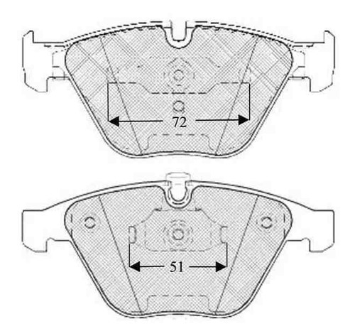 Pastilla De Freno Bmw Serie 5 525- 530- 540- 545- 545- 550 -