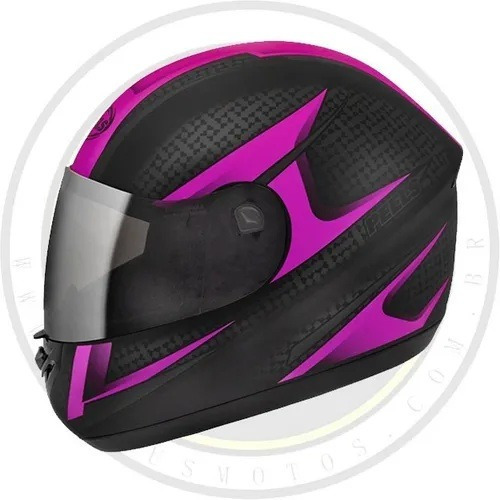 Capacete Feminino Fechado Peels Spike Storm Preto Rosa Fosco